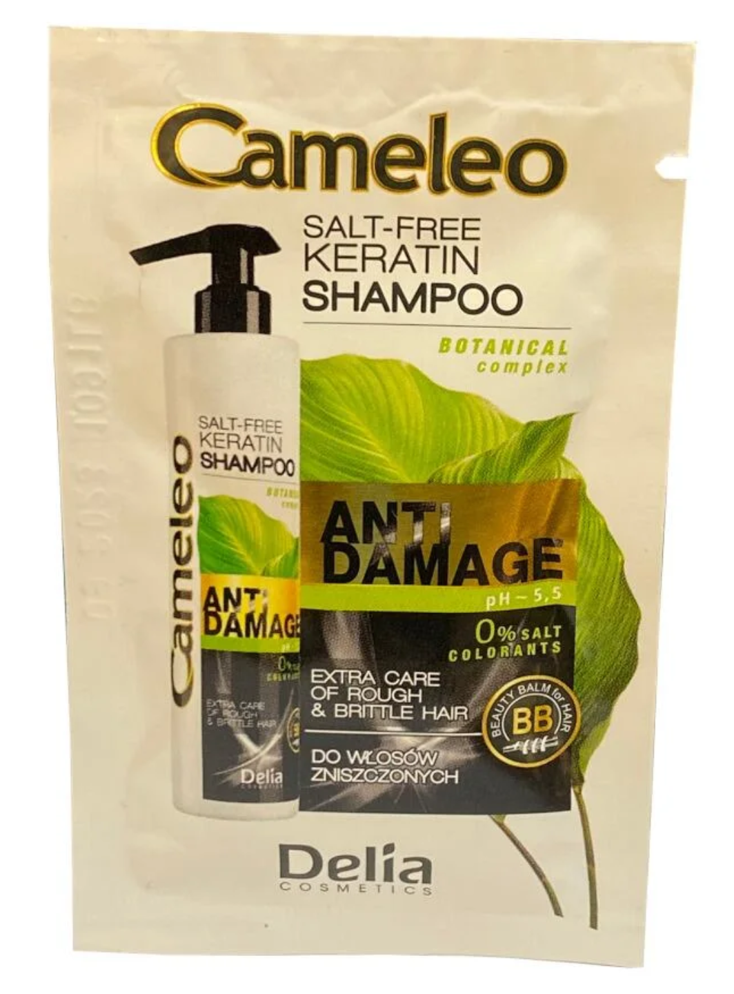 Delia Cameleo Keratin Shampoo Sachet Anti-Damage & Salt-Free – 10ml