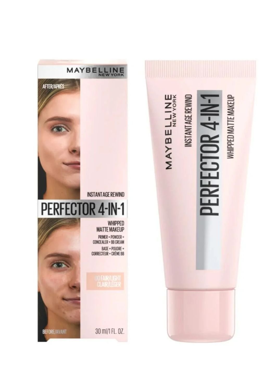 Maybelline Instant Anti Age Perfector 4-IN-1 Whipped Matte Makeup - 00 Fair/Light (6997) SHN