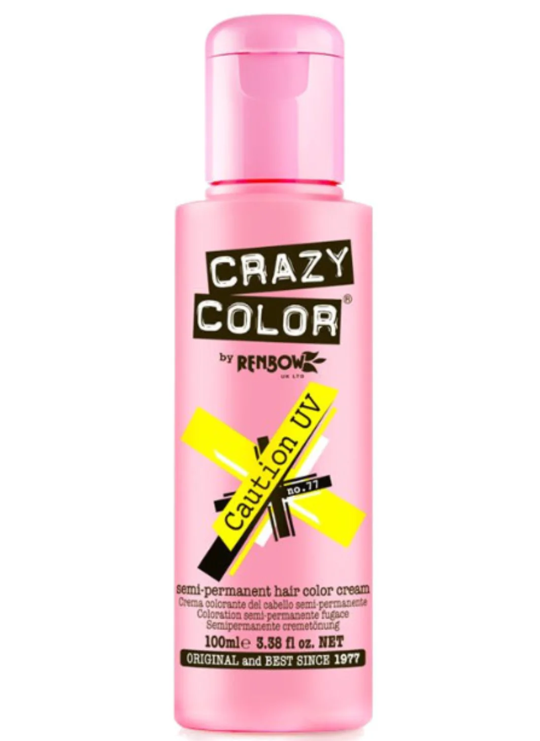 Crazy Color Semi Permanent Hair Color Cream 100ml – Caution UV