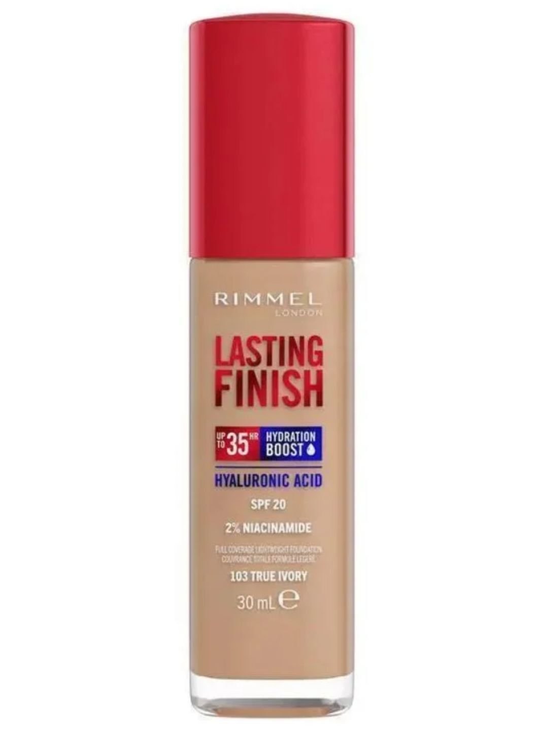 Rimmel Lasting Finish 35HR Foundation – Full Coverage Long-Wear Hydrating Base