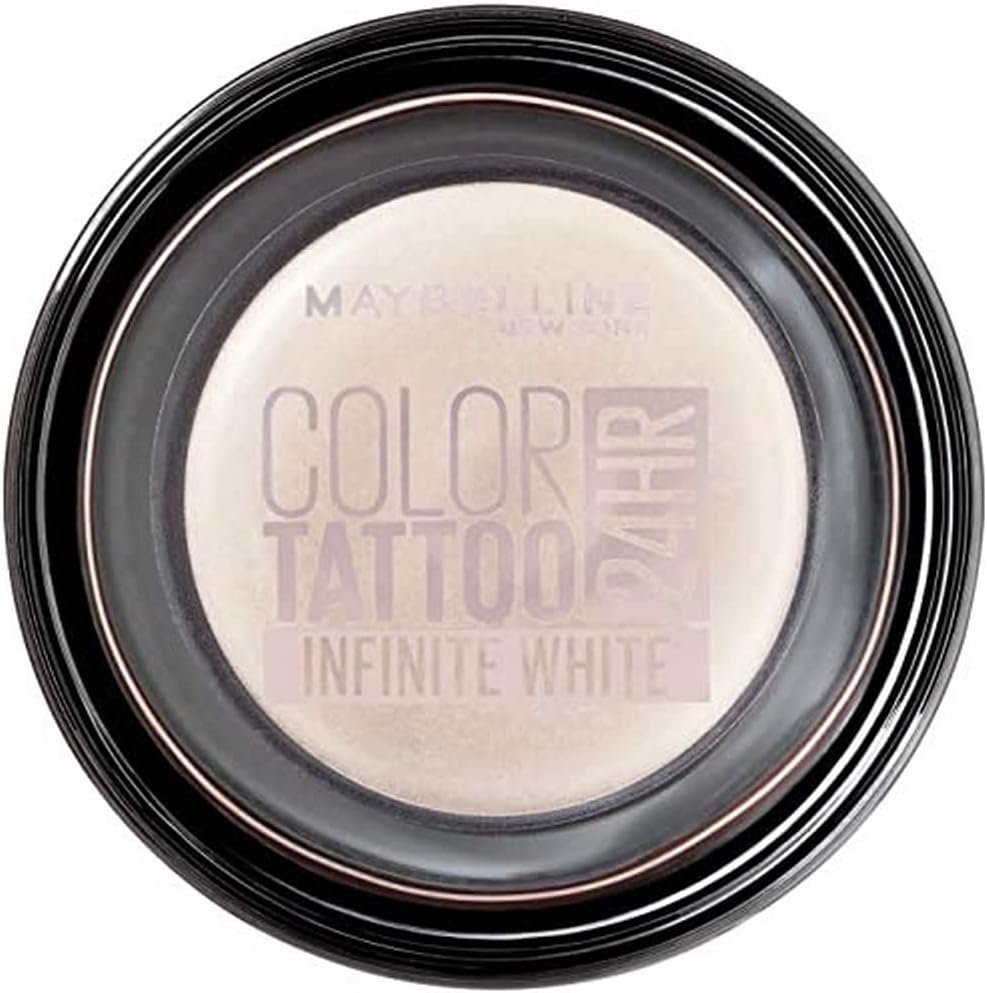 Maybellin Color Tattoo Gel-Cream Eyeshadow (45 Infinite White)