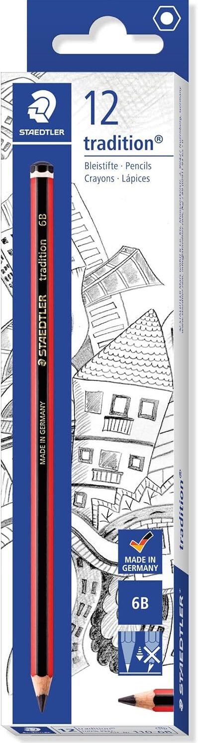 Staedtler Tradition Pencil PK12-6B