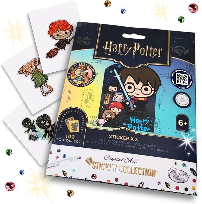CRAFT BUDDY - HARRY POTTER CRYSTAL ART STICKER PACK